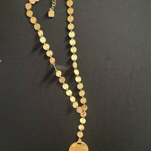 Gold Disc Necklace